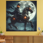 Halloween Steampunk Headless Horseman Leinwanddruck (Insitu (Wohnzimmer))