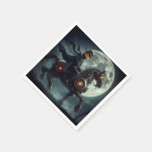 Halloween Steampunk Headless Horseman Serviette (Ecke)