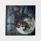Halloween Steampunk Headless Horseman Wandteppich (Vorderseite (Horizontal))