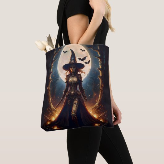 Halloween Steampunk Hexenwald Tasche (Von Nahem)