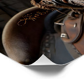 Halloween Steampunk Jack-O-Lantern Horseman Poster (Ecke)