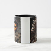 Halloween Steampunk Jack-O-Lantern Horseman Tasse (Zentrum)