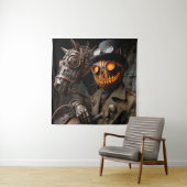 Halloween Steampunk Jack-O-Lantern Horseman Wandteppich (Beispiel)