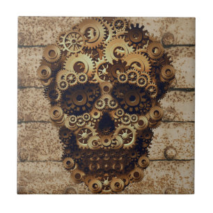 Halloween Steampunk Keramik Tile Fliese