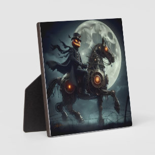 Halloween Steampunk Kopfloser Reiter Fotoplatte