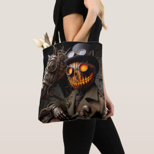Halloween-Steampunk-Kürbislaterne Reiter Tasche