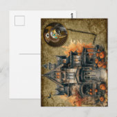 Halloween Steampunk Postcard Postkarte (Vorne/Hinten)
