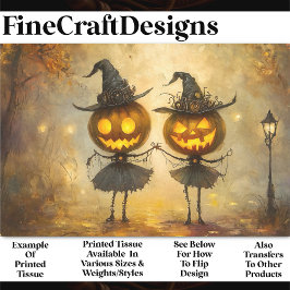 Halloween Steampunk Pumpkin Hexen OM8 Decoupage Seidenpapier