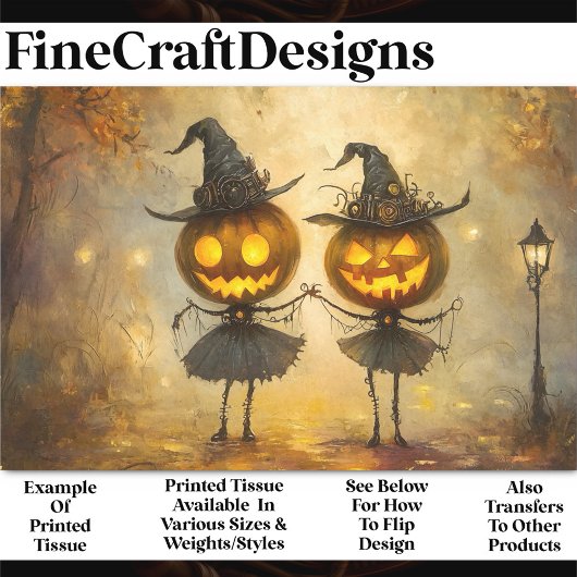 Halloween Steampunk Pumpkin Hexen OM8 Decoupage Seidenpapier