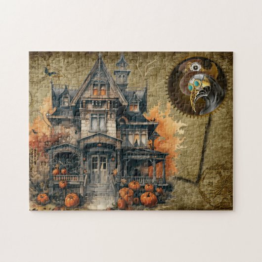Halloween-Steampunk-Rätsel Puzzle (Horizontal)