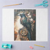Halloween Steampunk Raven Seidenpapier (Basteln)
