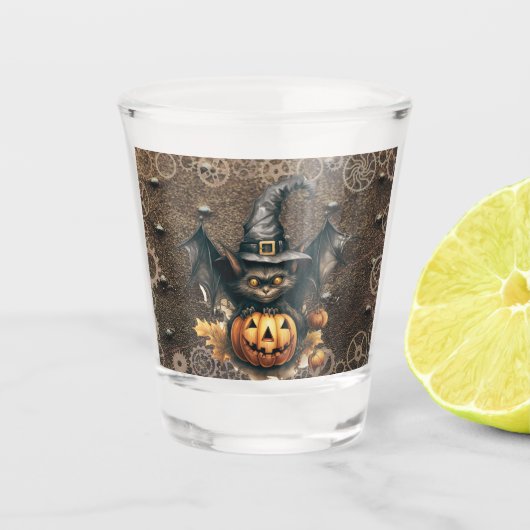 Halloween Steampunk Shot Glass Schnapsglas (Vorderseite)