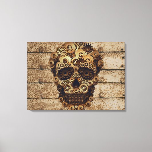 Halloween Steampunk Skeleton Leinwand Art (Vorderseite)