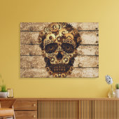 Halloween Steampunk Skeleton Leinwand Art (Insitu (Wohnzimmer))