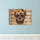Halloween Steampunk Skeleton Leinwand Art (Insitu (Holzboden))