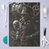 Halloween Steampunk Skeleton Seidenpapier (Handwerk)