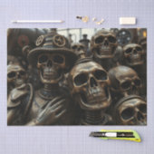 Halloween Steampunk Skeleton Seidenpapier (Handwerk)