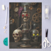 Halloween Steampunk Skeleton Seidenpapier (Handwerk)