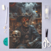 Halloween Steampunk Skeleton Seidenpapier (Handwerk)