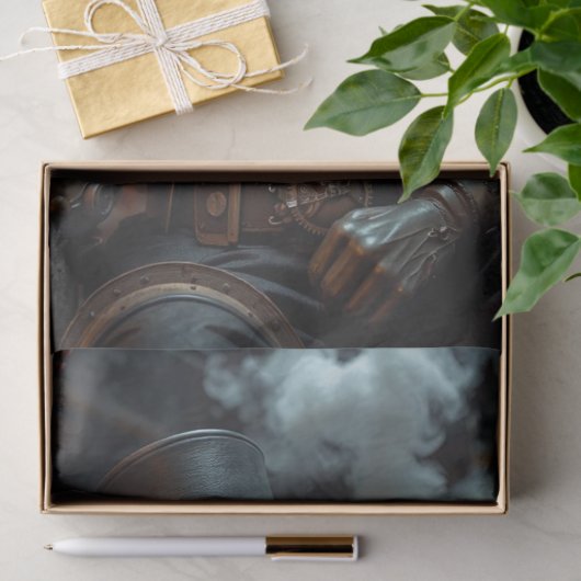 Halloween Steampunk Skeleton Seidenpapier (Geschenk)