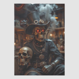 Halloween Steampunk Skeleton Seidenpapier