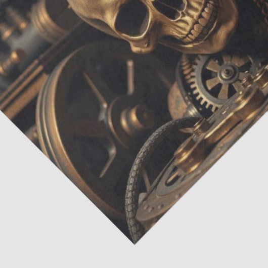 Halloween Steampunk Skeleton Seidenpapier (Detail)