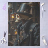Halloween Steampunk Skeleton Seidenpapier (Basteln)