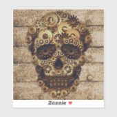 Halloween Steampunk Skeleton Vinyl Sticker (Blatt)