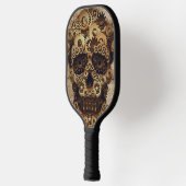 Halloween Steampunk Skull Pickleball Paddle (Links)