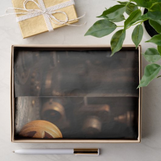 Halloween Steampunk Skull Seidenpapier (Geschenk)