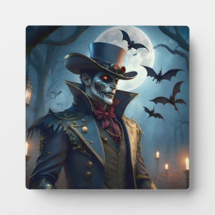 Halloween Steampunk Southern Gentleman Zombie Fotoplatte