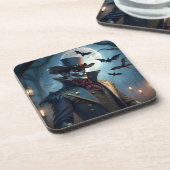 Halloween Steampunk Southern Gentleman Zombie Getränkeuntersetzer (Linke Seite)