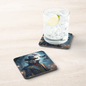 Halloween Steampunk Southern Gentleman Zombie Getränkeuntersetzer (Rechte Seite)