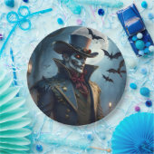 Halloween Steampunk Southern Gentleman Zombie Pappteller (Party)