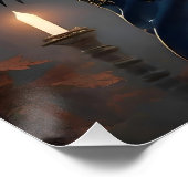 Halloween Steampunk Southern Gentleman Zombie Poster (Ecke)