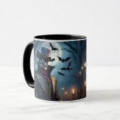 Halloween Steampunk Southern Gentleman Zombie Tasse (Vorderseite Links)