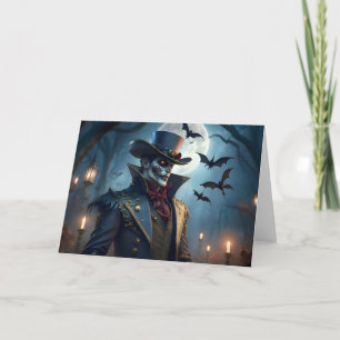 Halloween Steampunk Southern Gothic Zombie Karte