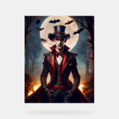 Halloween Steampunk Vampire Zombie Acrylschild (Vorderseite)