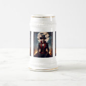 Halloween Steampunk Vampire Zombie Bierglas (Mittel)