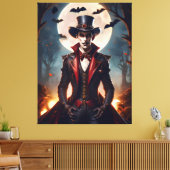 Halloween Steampunk Vampire Zombie Leinwanddruck (Insitu (Wohnzimmer))