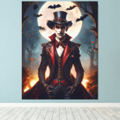 Halloween Steampunk Vampire Zombie Leinwanddruck (Insitu (Holzboden))
