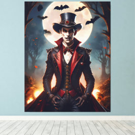 Halloween Steampunk Vampire Zombie Leinwanddruck