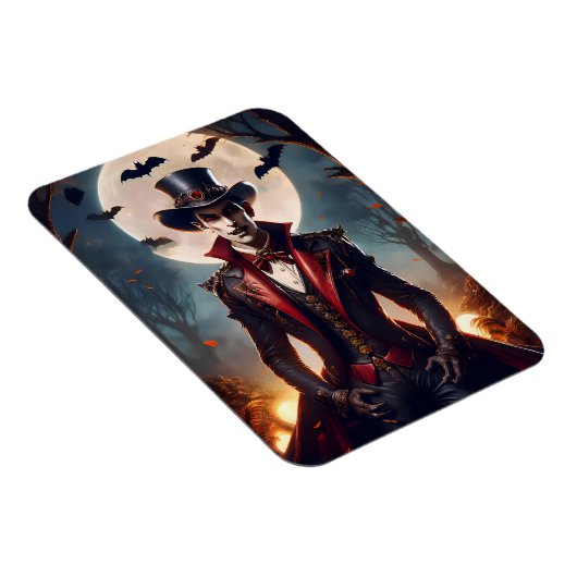 Halloween Steampunk Vampire Zombie Magnet (Rechte Seite)