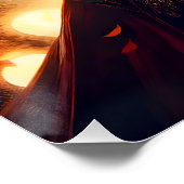 Halloween Steampunk Vampire Zombie Poster (Ecke)