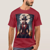 Halloween Steampunk Vampire Zombie T-Shirt (Vorderseite)