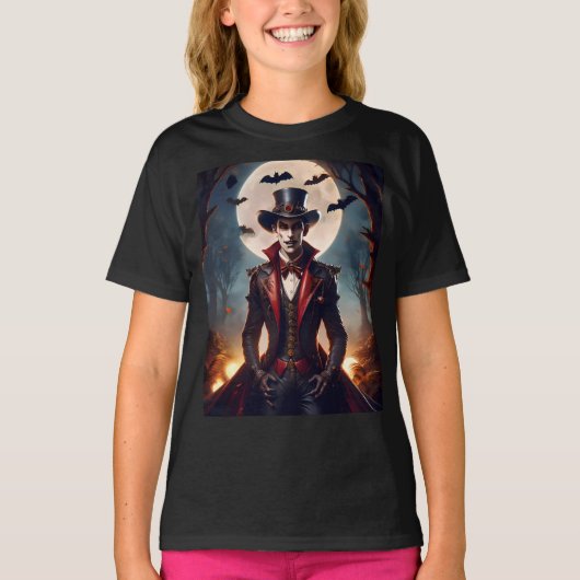 Halloween Steampunk Vampire Zombie T-Shirt (Vorderseite)