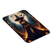 Halloween-Steampunk-Waldhexe Magnet (Rechte Seite)