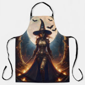 Halloween Steampunk Waldhexe Schürze (Vorderseite)