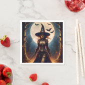 Halloween-Steampunk-Waldhexe Serviette (Beispiel)