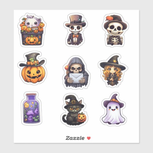 Halloween Sticker Bundle (Blatt)